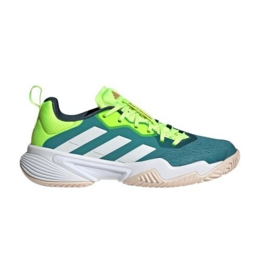 Adidas Barricade - Size 8/8.5 Women`s Tennis Shoes Green Yellow White IG5468 NEW